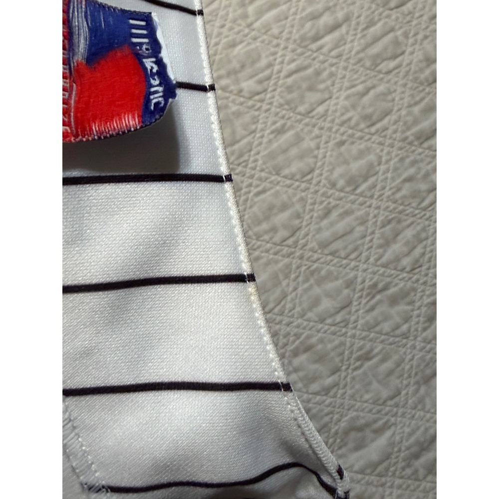 Majestic Chicago white Sox Jersey Mens XL Konerko 2005 World Series Pinstripe - Picture 10 of 15